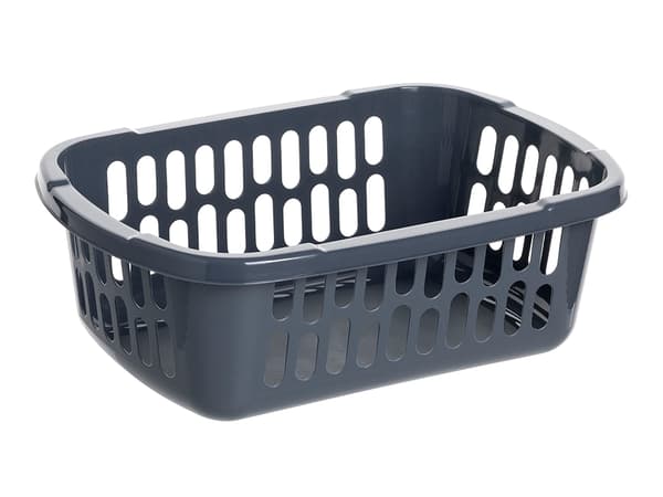 MELLEM PLASTKURV 28X19CM MØRKEGRÅ -JAG