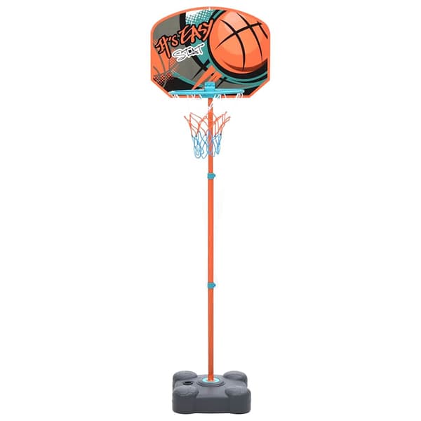 vidaXL bærbart basketballsæt, justerbart, 109-141 cm