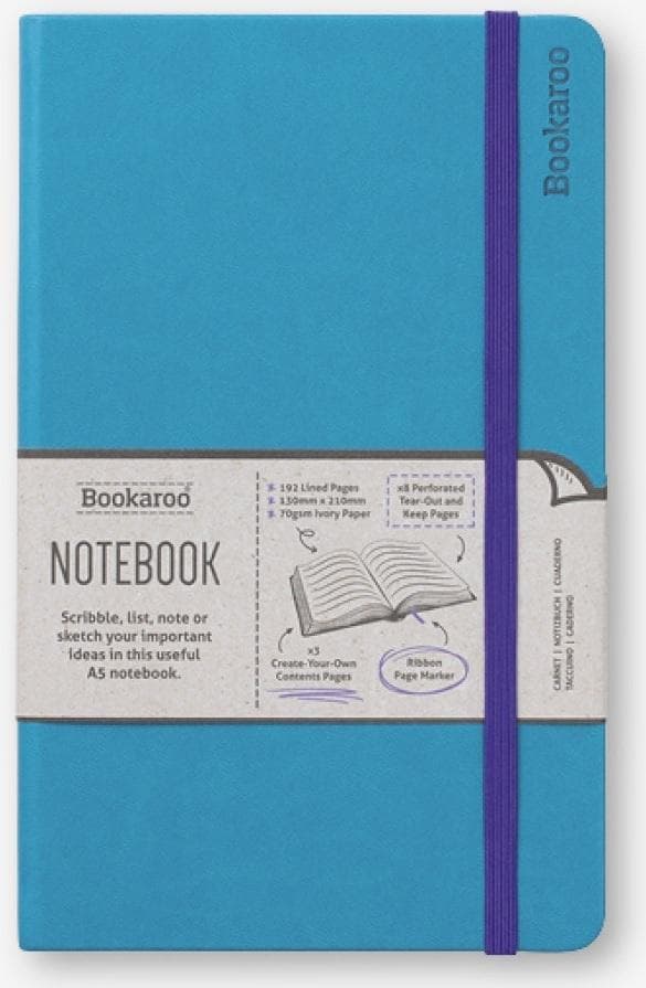 Bookaroo-muistikirja A5 - turkoosi
