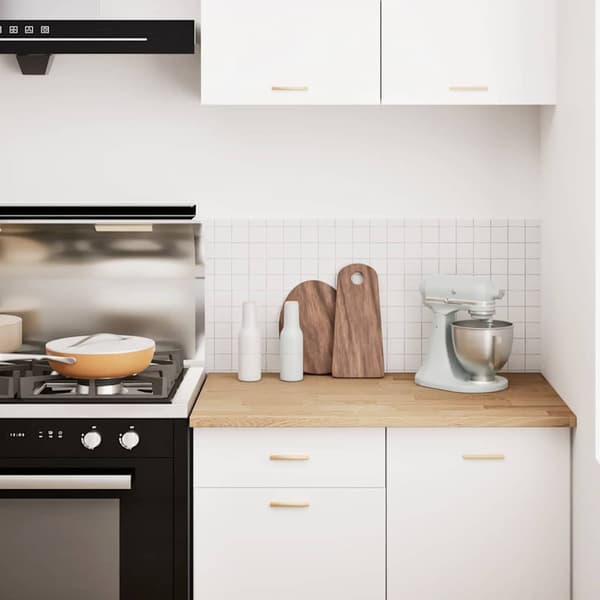 vidaXL køkkenbordplade, 100x63,5x2,7 cm, rektangulær, massivt egetræ