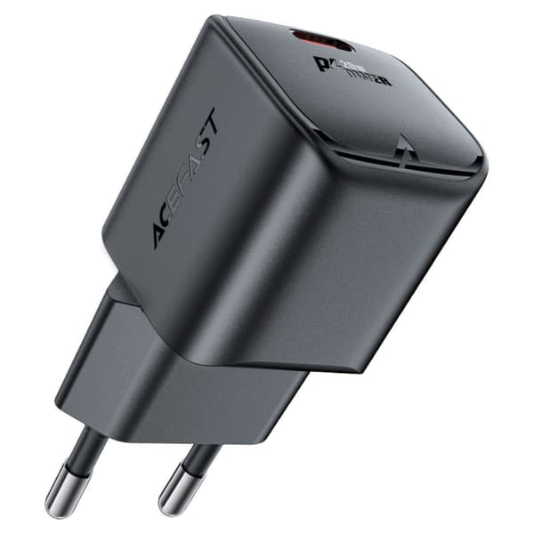 Mini GaN PD 20W USB-C vægoplader sort