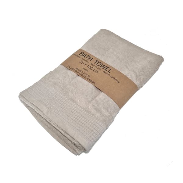NHP beige handduk 70 x 140 cm 447 g/m²
