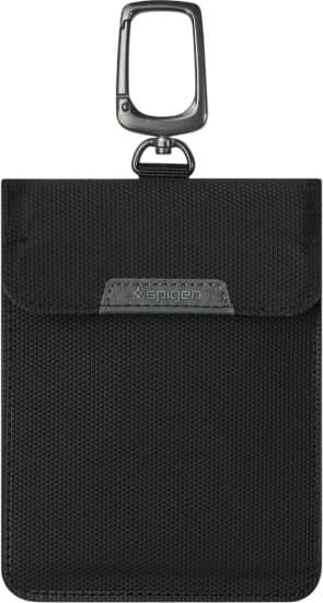 Spigen Pouch Nøglefri RFID Signal Blocker Sort afskærmet etui