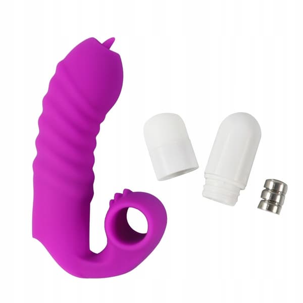 Silikon Fingervibrator Vattentät Trådlös Tyst Lila