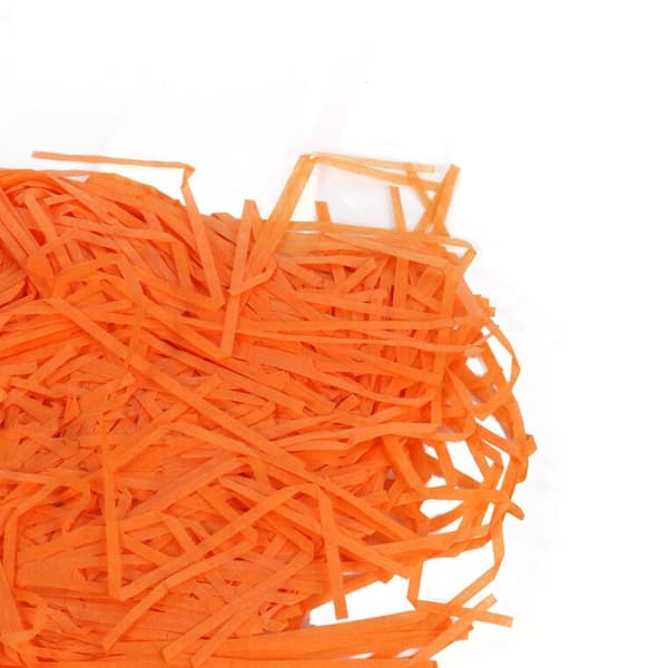 Dekorativ Raffia Hø Farvet Orange