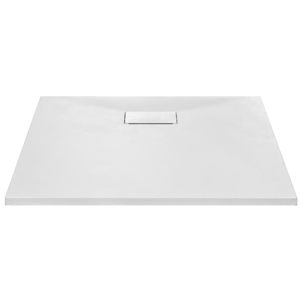 vidaXL Duschkar, SMC, Vit, 80 x 80 cm