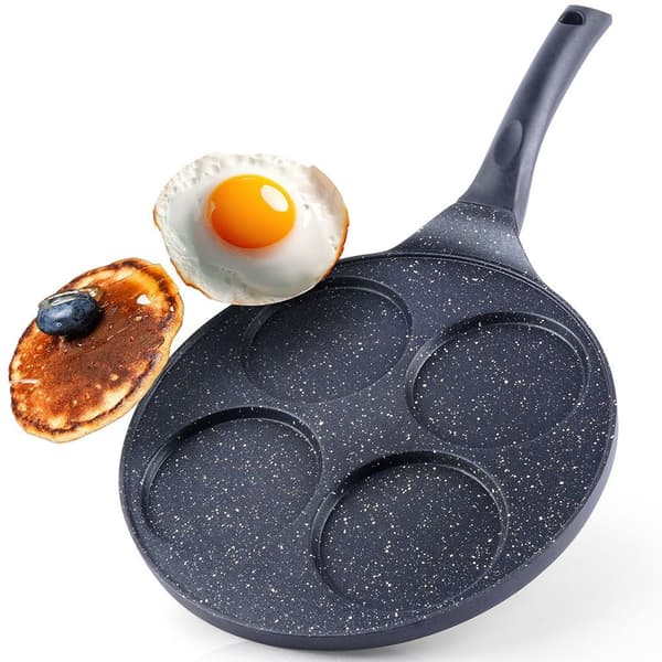 Äggpanna granit 4 hål GRANDE 27 cm