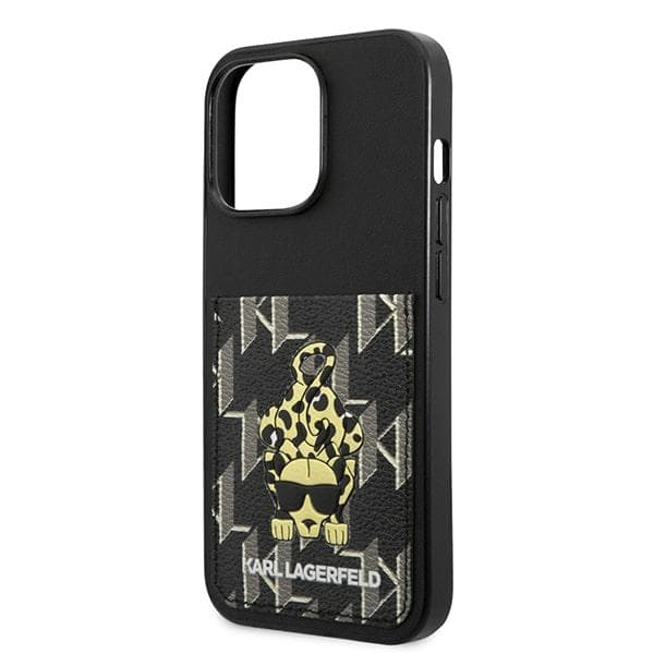 Karl Lagerfeld Karlimals Cardslot-etui til iPhone 13 Pro / 13, sort