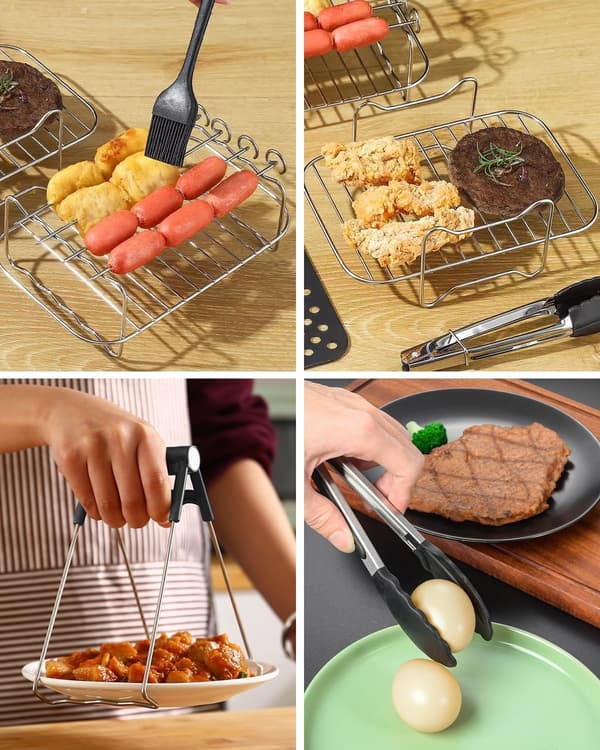 XXL-sæt med 23 tilbehør til Ninja/Philips Airfryer, Ninja-tilbehør, forme