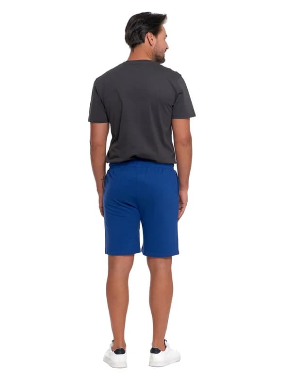 Herrshorts i bomull, casual, sommar, MORAJ L MARINBLÅ