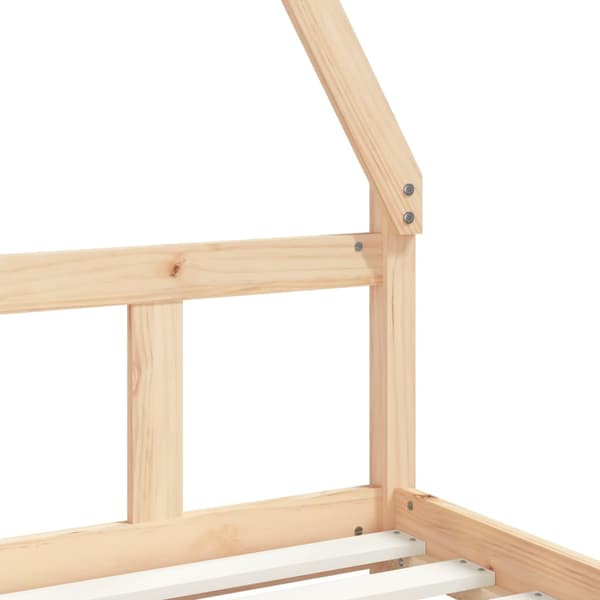 vidaXL Barnsängram 90x190 cm massiv furu