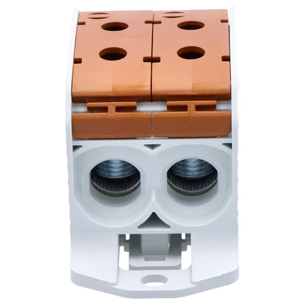 Gevindskinneforbindelse STB 95-2 Al/Cu 87520 simblok, brun