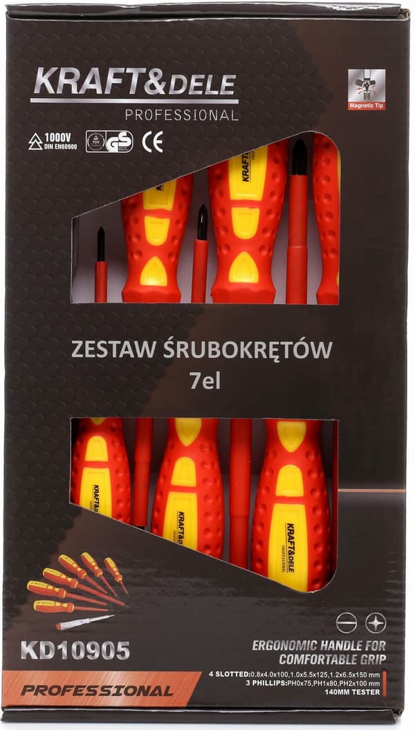 Ruuvimeisselisarja 7 osaa KD10905