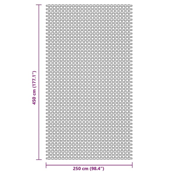 vidaXL teltmåtte, antracit, 4,5x2,5 m