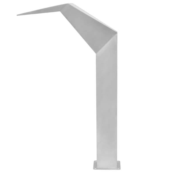 vidaXL poolfontæne rustfrit stål 50 x 30 x 90 cm sølv