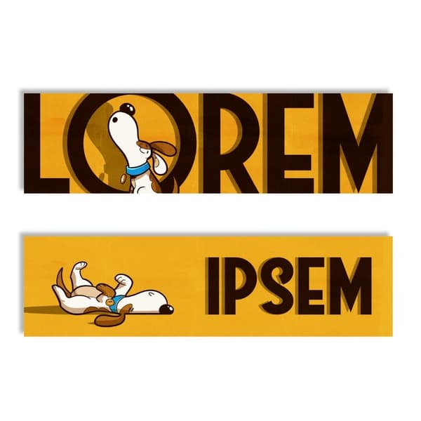 Kartongbokmärke - Lorem Ipsum