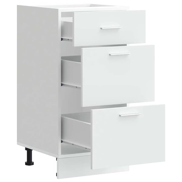 vidaXL Underskåp vit 40x46x81,5 cm limmat trä
