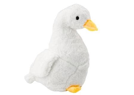 Plys hvid gås 40 cm
