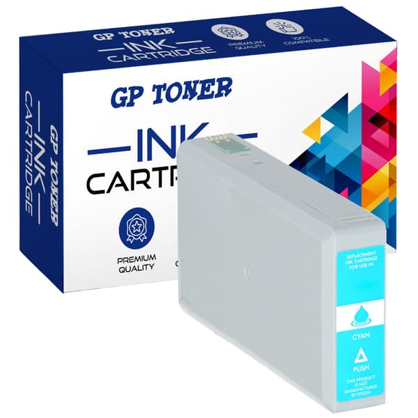 Blæk til Epson GP-E7902C cyan - kompatibel blæk