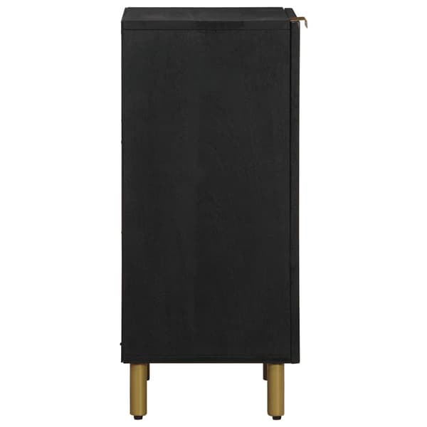 vidaXL skab, sort, 40x33x75 cm, træbaseret materiale