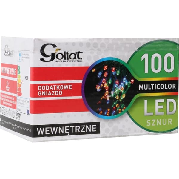 Julebelysning 100 LED-ringe indendørs multifarvet