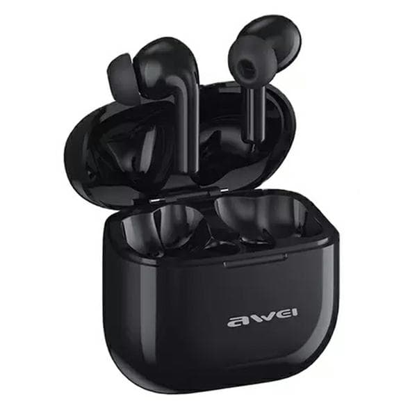 AWEI Bluetooth 5.3 T1 Pro TWS Hörlurar + Dockningsstation Svarta