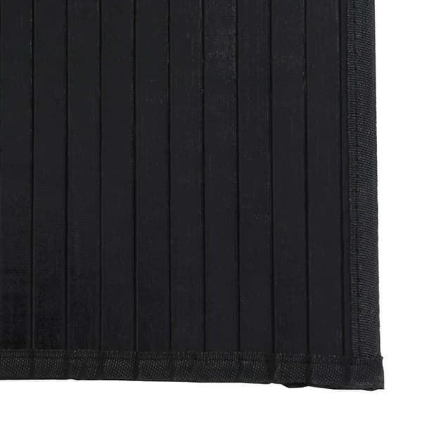 vidaXL Rektangulär matta, svart, 70x200 cm, bambu