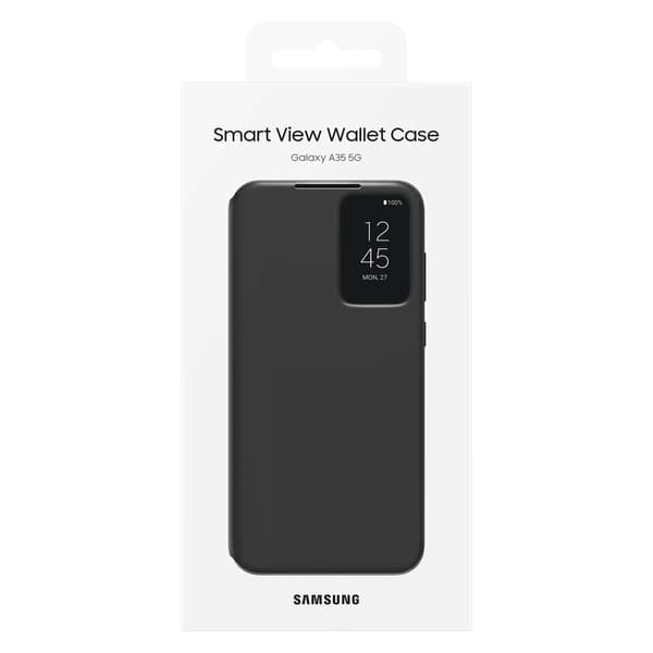 Original Smart View Pung med Flip til Samsung Galaxy A35 Sort