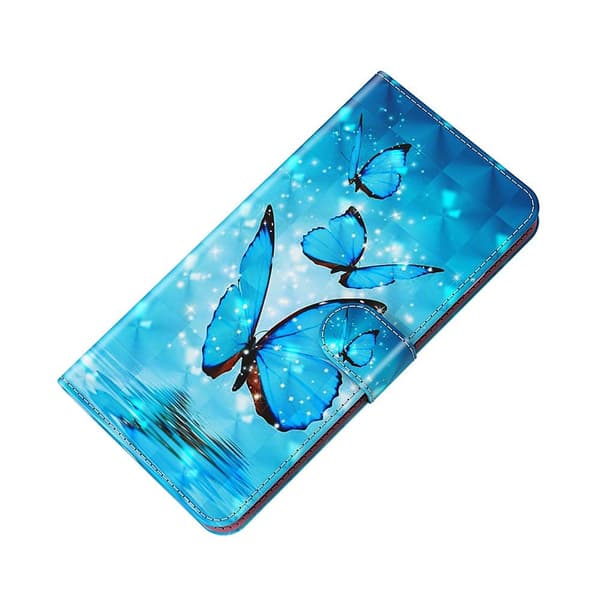 Pung-etui til Samsung Galaxy A52 / A52s, Lyse prikker, Sommerfugl