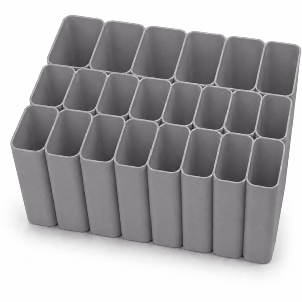 USB-kabelorganisator grå skuffeopladerholder