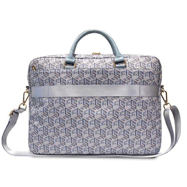 Guess-väska GUCB15HGCFSEB 16" blå/blå GCube-ränder