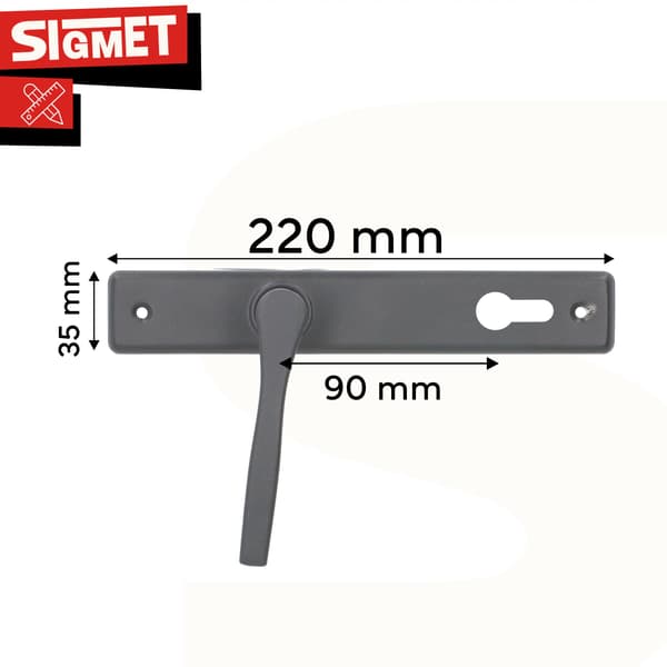 Portinkahvan pitkä levy NATI 90mm grafiitti INSERT