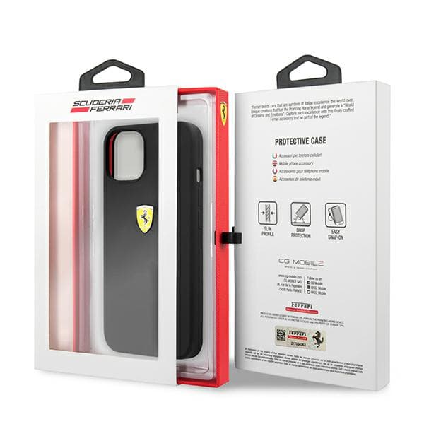 Ferrari silikonskal till iPhone 13 mini, svart