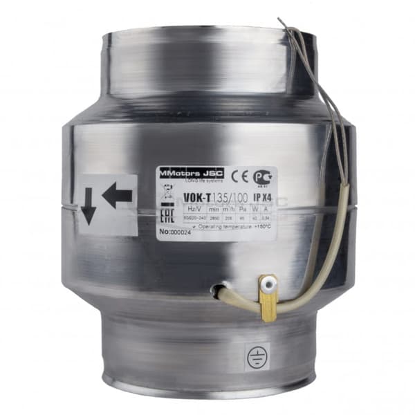 Pejseventilator VOK 135/100 Op til +150C