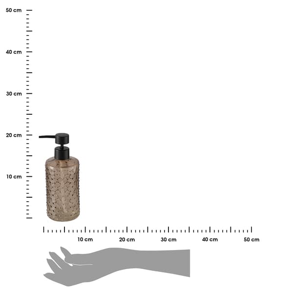 Tvålpump i brunt glas