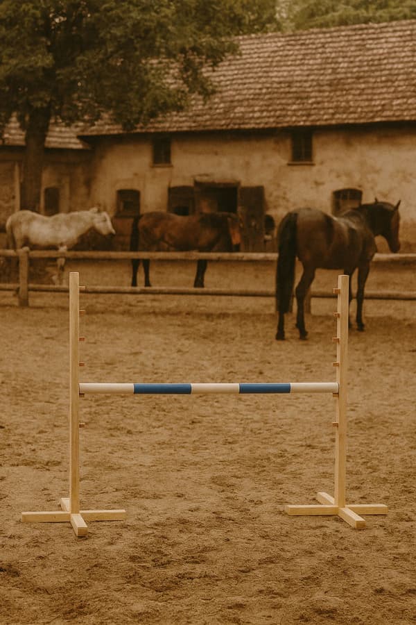 Hopphinder för hobbyhäst 120 cm, blå stråle