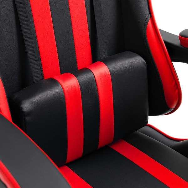 vidaXL Gamingstol, Röd, Konstläder