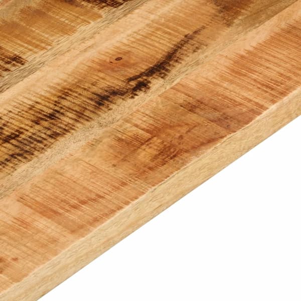 vidaXL bordplade 80x50x2,5 cm rektangulær ru mangotræ