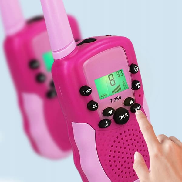 [pack] Walkie-talkie-set för barn 3 st. Rosa Z3004R