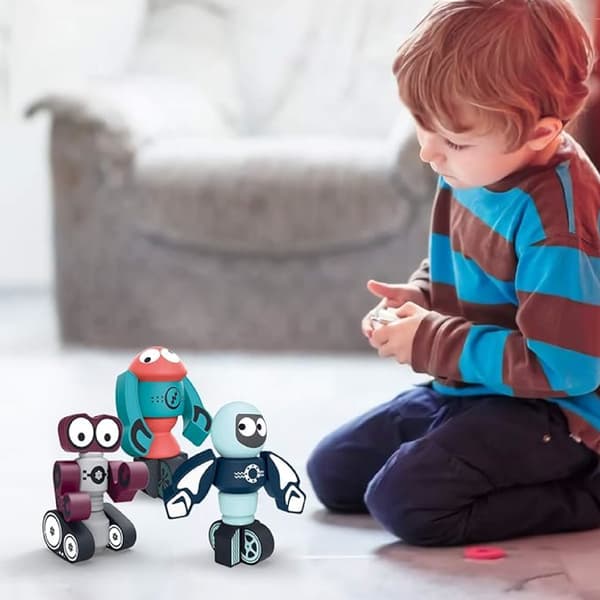 Magnetiska klossar för barnrobotar 21 delar rymdkul