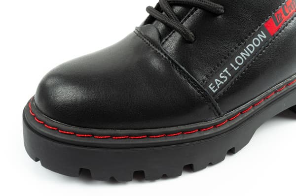 Lee Cooper Læder Sort LCJ-25-01-3754L] årgang 39
