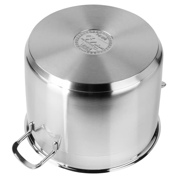 GRYDELÅG I RUSTFRIT STÅL, INDUKTIONSGASKOGNING, 24 CM, 8 L
