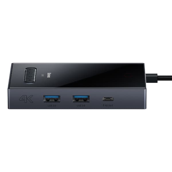8-i-1 HUB-adapter HDMI DisplayPort VGA USB-A USB-C - grå