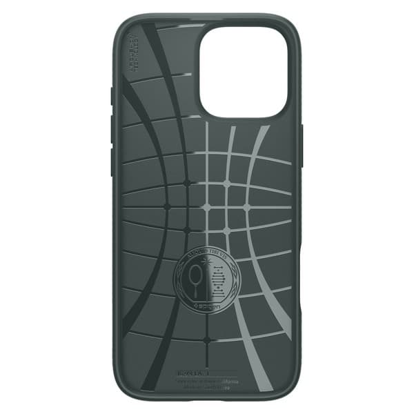Spigen Liquid Air cover til iPhone 16 Pro, grøn/abyssgrøn