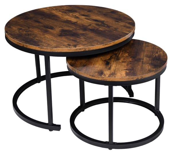 Set med två Galen Rustic loftbord