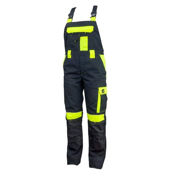Urgent URG-Y Arbejdsoveralls Strong Sort/Gul 48