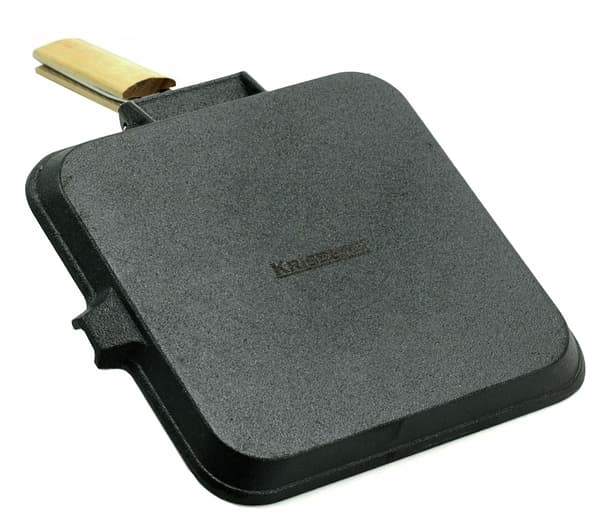 Krisber 24 cm støbejernsgrillpande