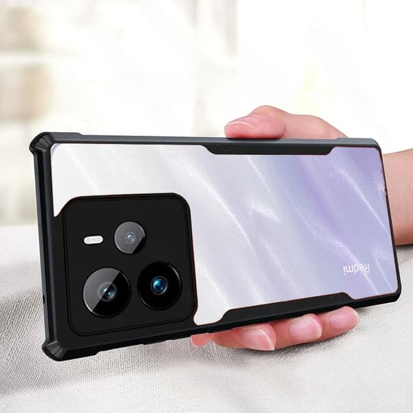 Etui til Xiaomi Redmi Note 14 5G, AntiDrop Hybrid, sort