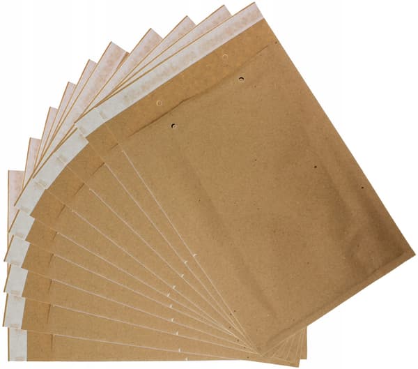 Bruna luftbubbelkuvert CD DVD 100 st. stark kartong