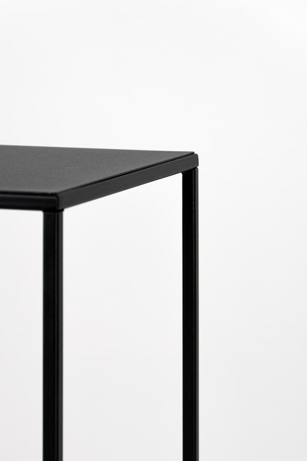 Metall Loft stående blomställ svart modern design Evron L 19x19x77